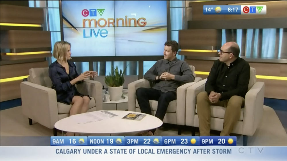 Craig Winslow and Matt Cohen, guests on CTV Morning Live - Winnipeg, Manitoba